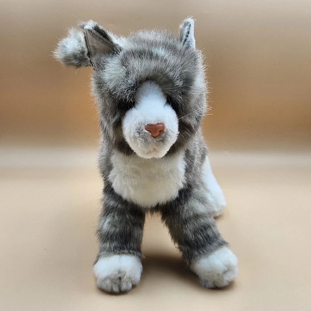 Douglas Cuddle Toy Stuffed Animal Plush Grey White Striped Tabby Cat #1866
